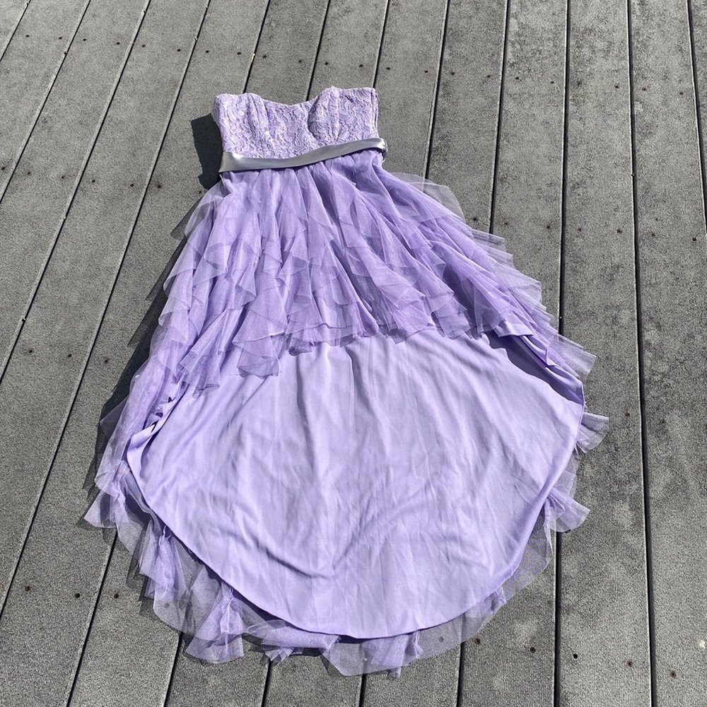 Light Purple High-Low Dress